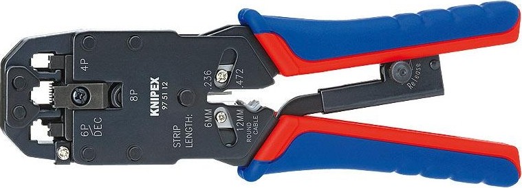 Инструмент для опрессовки штекеров типа Western KNIPEX 975112 KN-975112