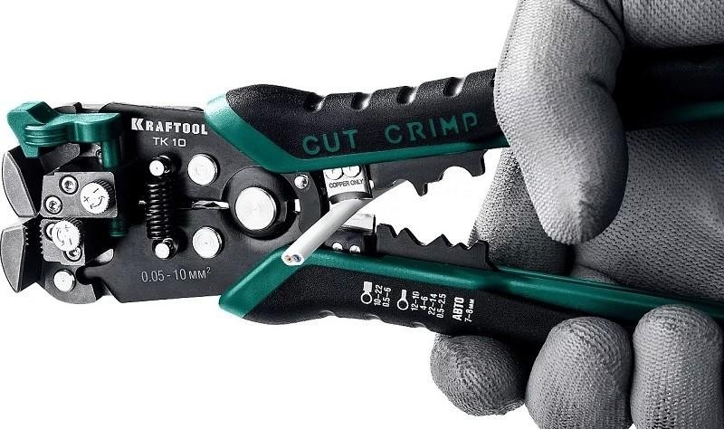 Инструмент для снятия изоляции KRAFTOOL ТК-10 автоматический многофункциональный, 0.05-10 мм2 22639 - изображение 3