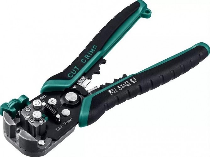 Инструмент для снятия изоляции KRAFTOOL ТК-10 автоматический многофункциональный, 0.05-10 мм2 22639