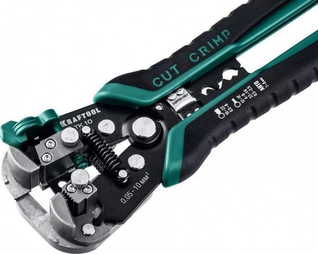 Инструмент для снятия изоляции KRAFTOOL ТК-10 автоматический многофункциональный, 0.05-10 мм2 22639 - изображение 2