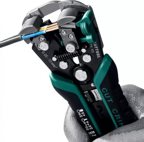 Инструмент для снятия изоляции KRAFTOOL ТК-10 автоматический многофункциональный, 0.05-10 мм2 22639 - изображение 5