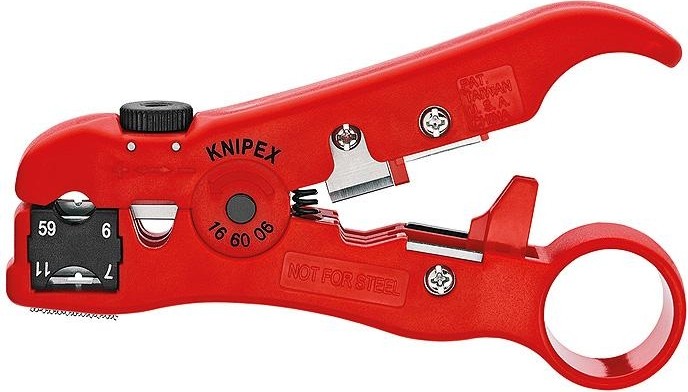 Инструмент для удаления изоляции KNIPEX 166006SB с коаксиальных кабелей KN-166006SB