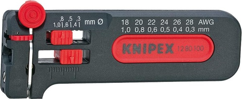 Инструмент для удаления изоляции KNIPEX 1280100SB модель Mini KN-1280100SB