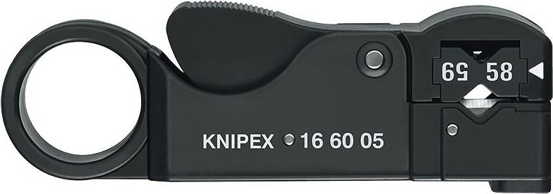 Инструмент для удаления изоляции KNIPEX 166005SB с коаксиальных кабелей KN-166005SB