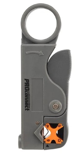Инструмент для зачистки Proconnect 12-4011-4 коаксиального кабеля HT-332 RG-58, RG-59, RG-6 - изображение 2
