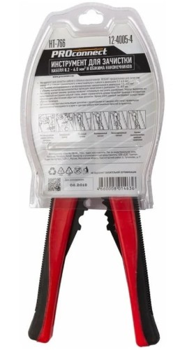 Инструмент для зачистки Proconnect 12-4005-4 кабеля и обжима наконечников HT-766 (HY-371) - изображение 5