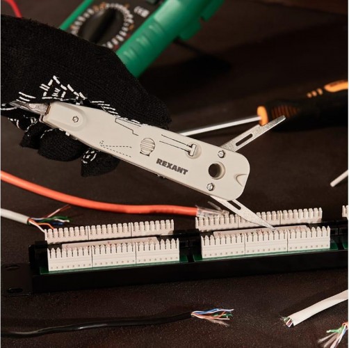 Инструмент для заделки и обрезки витой пары 110 REXANT HT-3141 12-4201 - изображение 5