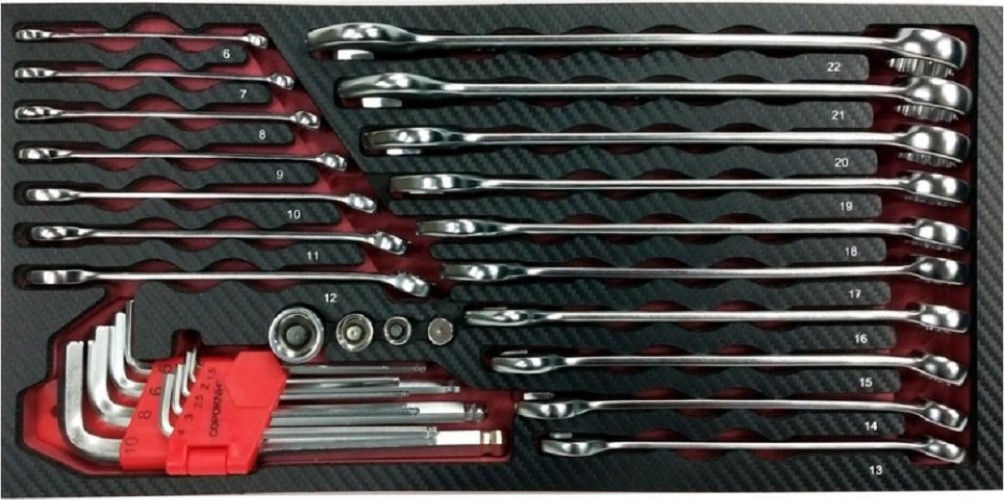 Инструмент в ложементе СОРОКИН 1.130 Standart 30 предметов