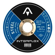 Круг отрезной по металлу INTERFLEX 230x2,5x22 ,23 - изображение 2
