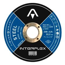 Круг отрезной по металлу INTERFLEX 230x3,0x22 ,23 - изображение 2