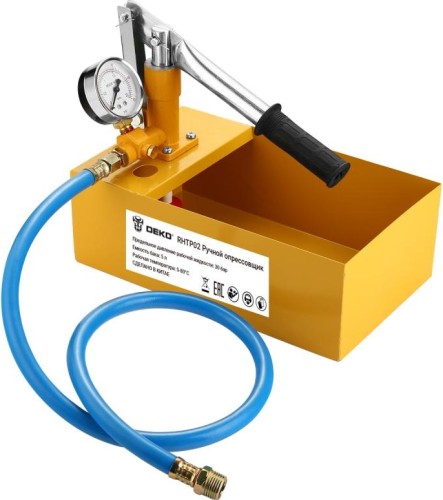 Испытательный гидропресс DEKO RHTP02 (5 л., 0-30 атм., 3кг) ручной 083-3202 - изображение 2