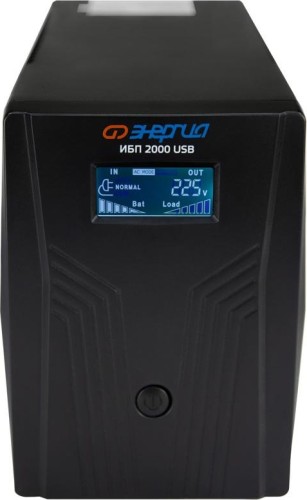 Источник бесперебойного питания ЭНЕРГИЯ 2000 LCD USB компьютерный Е0201-0370 - изображение 2
