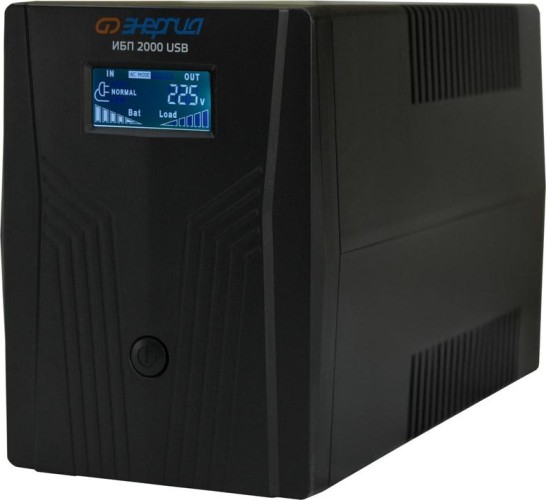 Источник бесперебойного питания ЭНЕРГИЯ 2000 LCD USB компьютерный Е0201-0370 - изображение 3