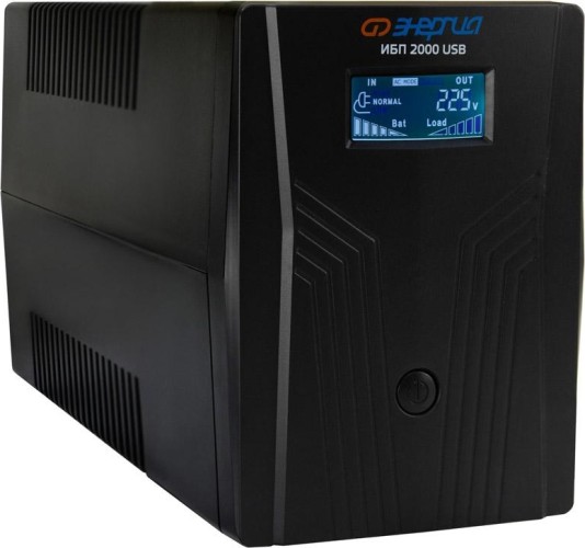 Источник бесперебойного питания ЭНЕРГИЯ 2000 LCD USB компьютерный Е0201-0370 - изображение 5