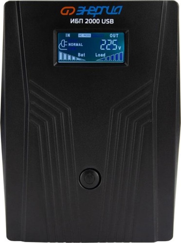Источник бесперебойного питания ЭНЕРГИЯ 2000 LCD USB компьютерный Е0201-0370