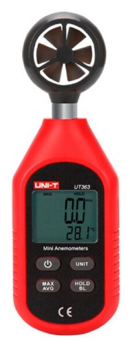 Измеритель скорости потока воздуха UNI-T UT363 компактный 13-1142