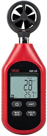 Измеритель скорости потока воздуха RGK AM-20 с поверкой 779289