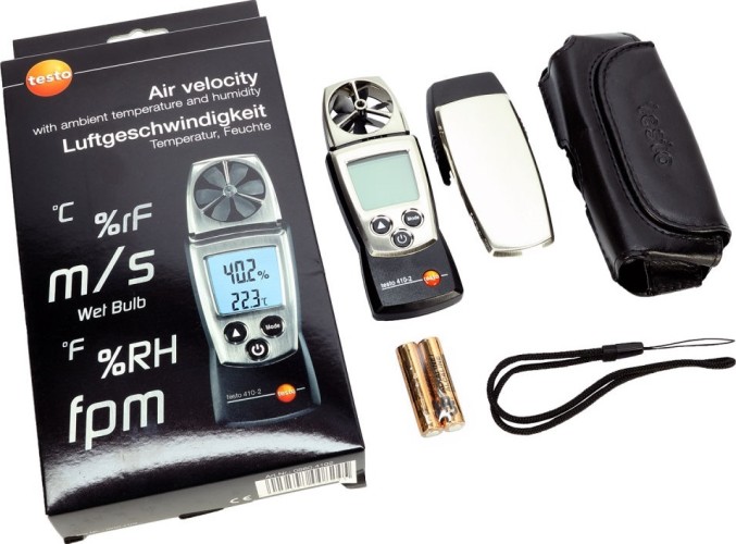 Измеритель скорости потока воздуха Testo 410-2 с поверкой 0560 4102/001 - изображение 2