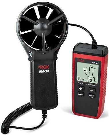 Измеритель скорости потока воздуха RGK AM-30 776332 - изображение 2