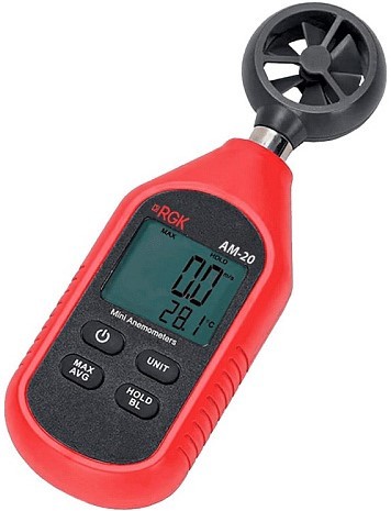 Измеритель скорости потока воздуха RGK AM-20 с поверкой 779289 - изображение 2