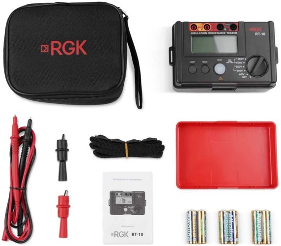 Измеритель сопротивления изоляции RGK RT-10 755238 - изображение 5