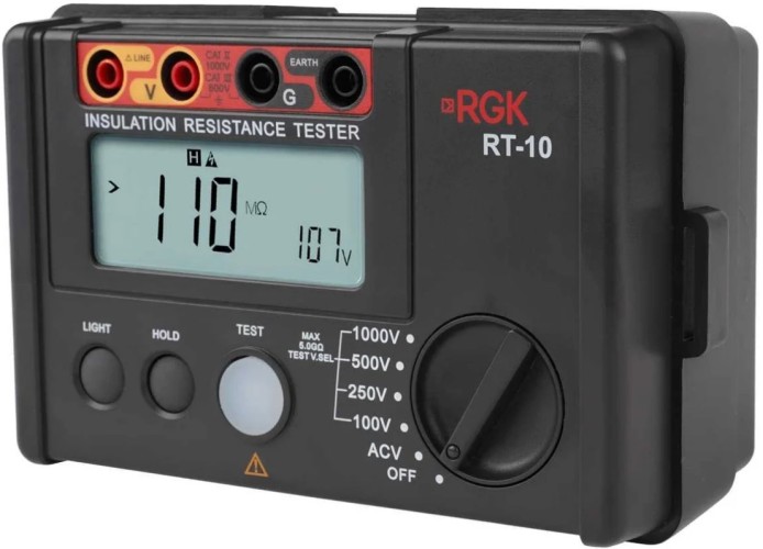 Измеритель сопротивления изоляции RGK RT-10 755238 - изображение 3