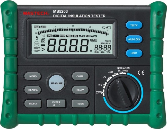 Измеритель сопротивления изоляции MASTECH MS5203 (1.0 кв) 13-1347