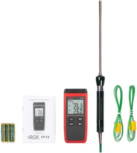 Измеритель температуры RGK CT-12+TR-10A с поверкой контактный  779876 - изображение 5