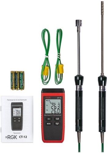 Измеритель температуры RGK CT-12+TR-10A+TR-10S контактный  779838 - изображение 5