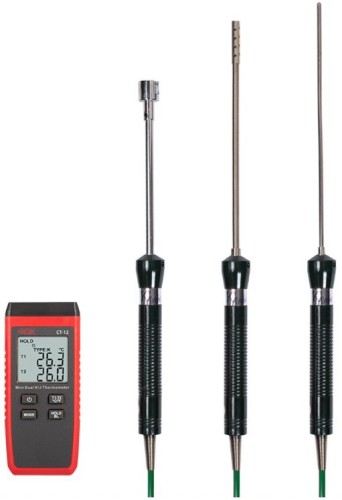 Измеритель температуры RGK CT-12 + TR10A + TR10S + TR10W контактный  779791