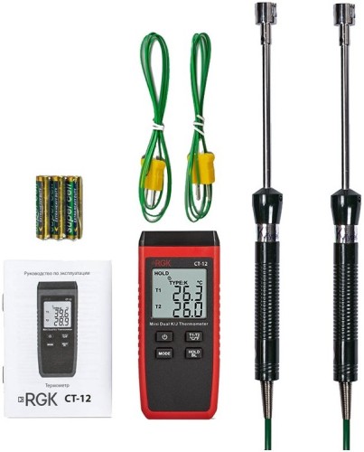 Измеритель температуры RGK CT-12+2шт TR-10S с поверкой контактный  779951 - изображение 5