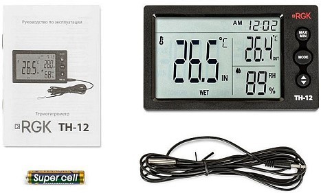 Измеритель влажности RGK TH-12 с поверкой 779272 - изображение 4