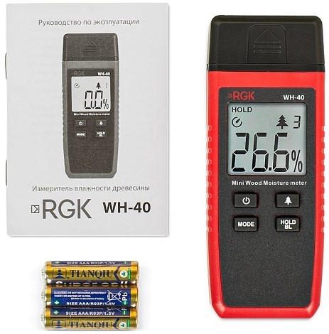 Измеритель влажности RGK WH-40 древесины  776295 - изображение 5