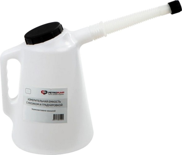 Измерительная емкость с крышкой, носиком и градуир Petropump 5 л. PP470005 PP470005