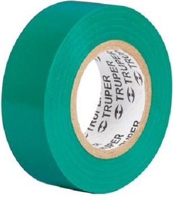 Изолента акриловая TRUPER M-22V 19 мм х 9 м, зеленая 13511