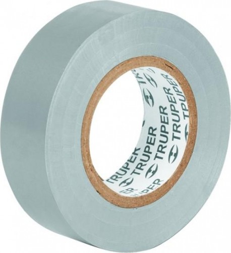 Изолента акриловая TRUPER M-33G 19 мм х 18 м, серая 12507