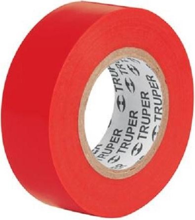 Изолента акриловая TRUPER M-33R 19 мм х 18 м, красная 12504