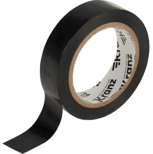 Изолента Kranz KR-09-2006 ПВХ 15 мм х10 м, черная