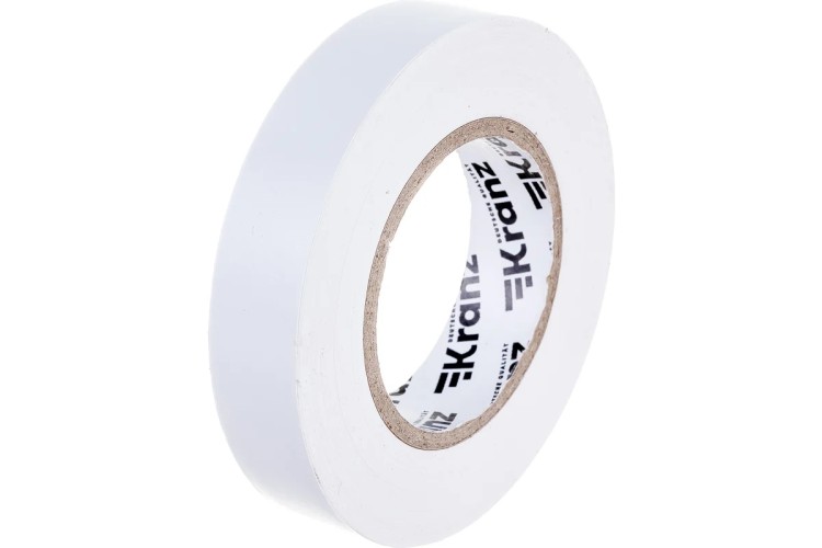 Изолента Kranz KR-09-2101 ПВХ 15 мм х25 м, белая - изображение 3