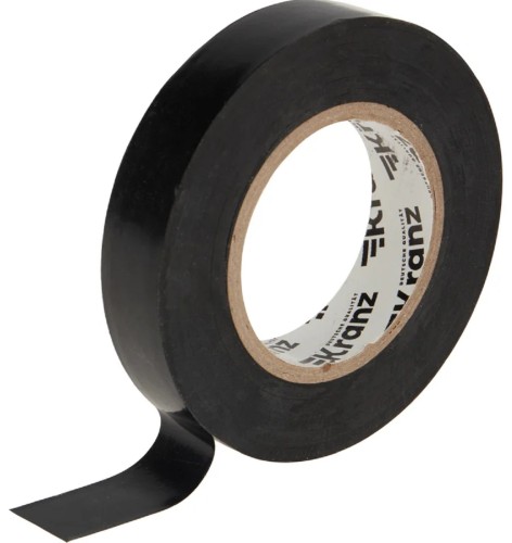 Изолента Kranz KR-09-2106 ПВХ 15 мм х25 м, черная