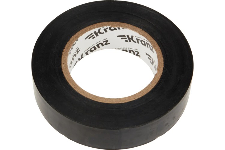 Изолента Kranz KR-09-2206 ПВХ 19 мм х25 м, черная - изображение 2