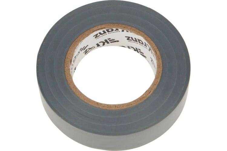 Изолента Kranz KR-09-2208 ПВХ 19 мм х25 м, серая - изображение 2