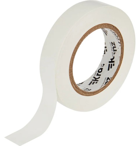 Изолента Kranz KR-09-2601 ПВХ 15 мм х20 м, белая