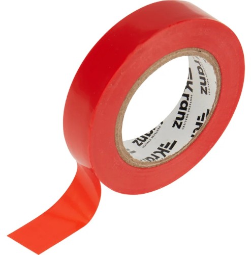 Изолента Kranz KR-09-2604 ПВХ 15 мм х20 м, красная