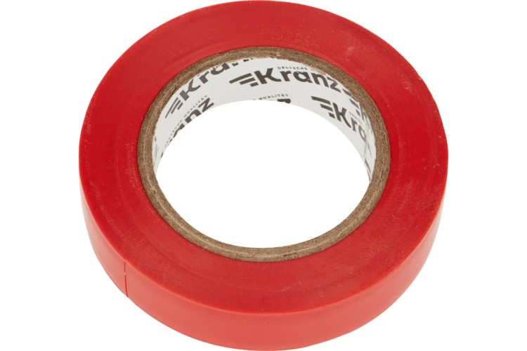 Изолента Kranz KR-09-2604 ПВХ 15 мм х20 м, красная - изображение 2