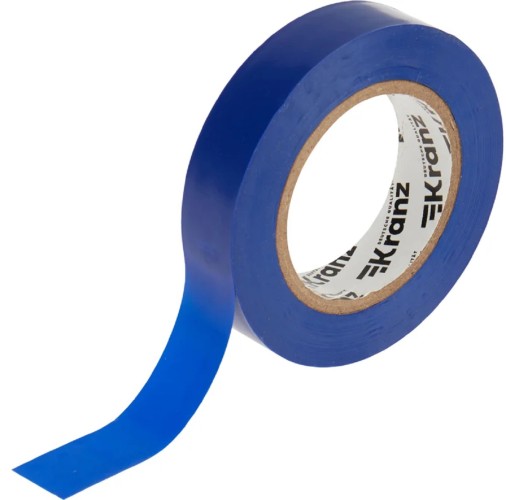 Изолента Kranz KR-09-2605 ПВХ 15 мм х20 м, синяя
