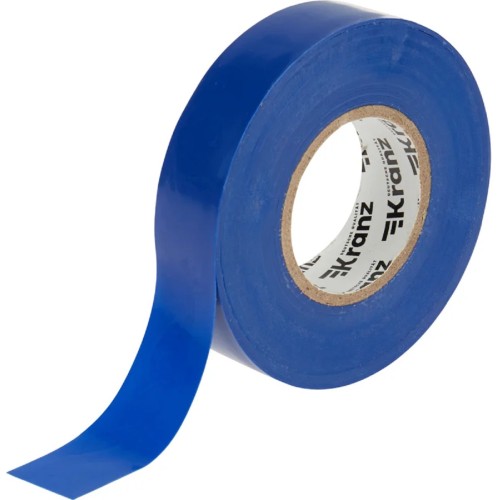 Изолента Kranz KR-09-2805 ПВХ профессиональная 0,18х19 мм х20 м, синяя