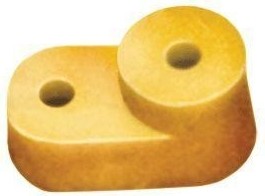 Изолятор угловой  IEK YIS для нулевой шины желт.  YIS31