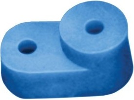 Изолятор угловой IEK YIS для нулевой шины син.  YIS32