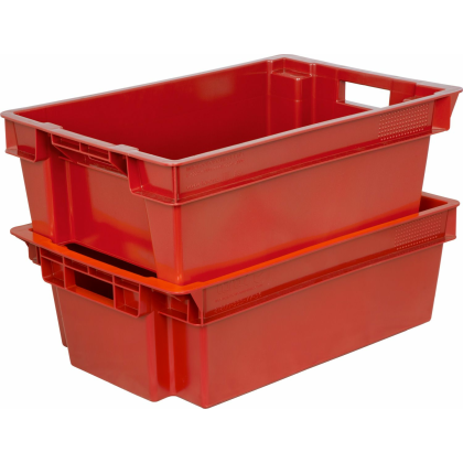 Ящик 600х400х200 мм сплошной, мясо-молочный, ПЭНД [м/м 2.1(2)] - изображение 4